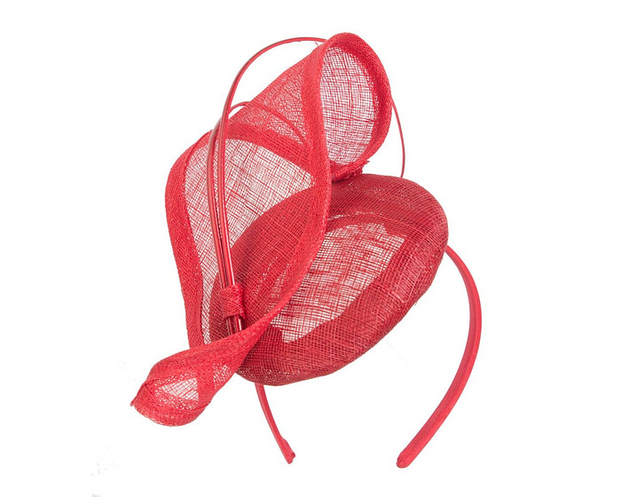 Designers red racing fascinator by Max Alexander MA835 - Image 2