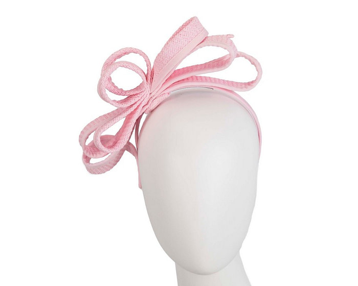 Pink loops fascinator by Max Alexander