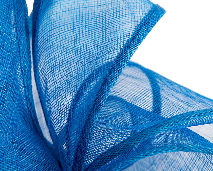 Large royal blue sinamay fascinator by Max Alexander - Image 3