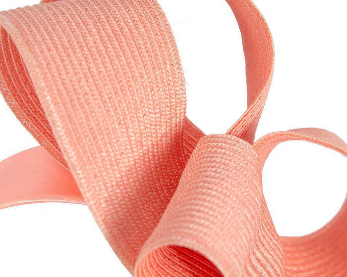 Large coral loops racing fascinator by Max Alexander - Image 3