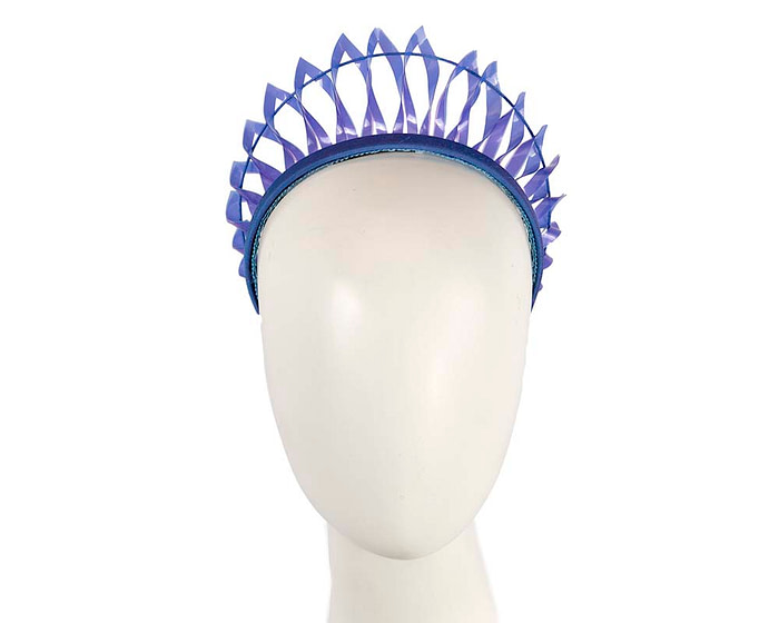 Exclusive blue crown fascinator