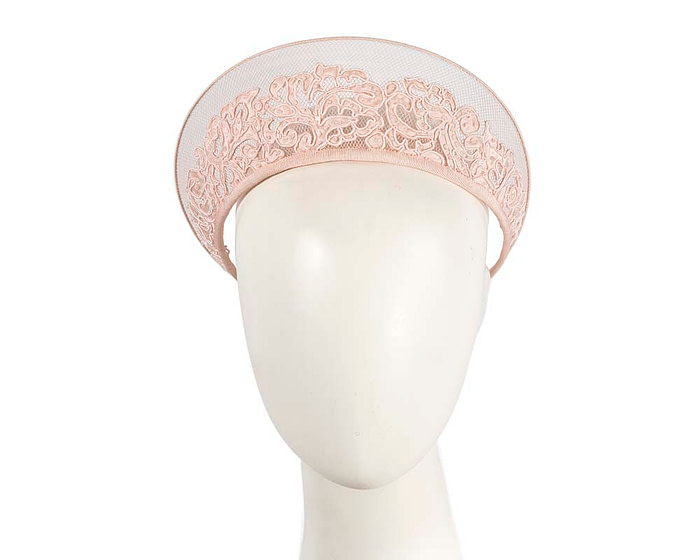 Exclusive pink crown fascinator