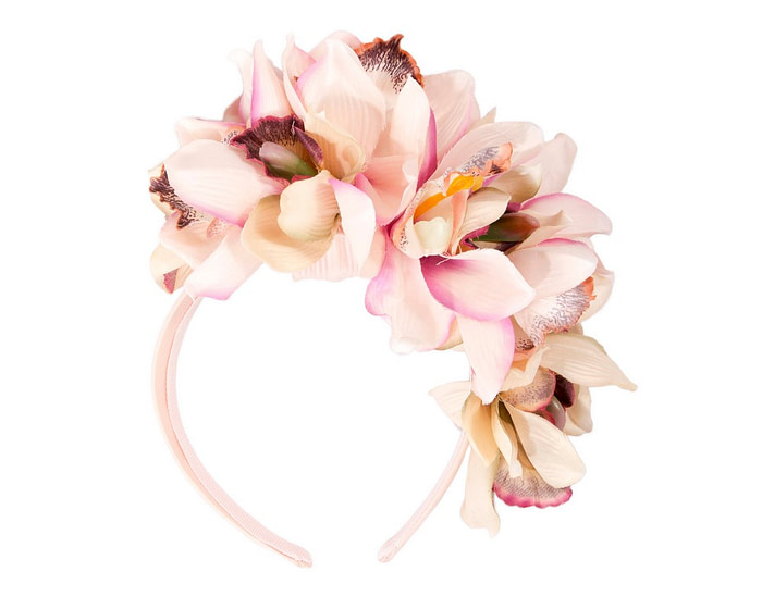 Hand made exclusive pink fascinator headband - Image 4