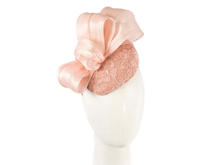 Limited Edition blush lace pillbox fascinator