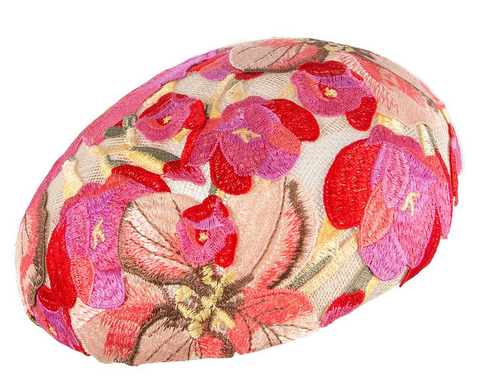 Floral Embroidered Beret by Cupids Millinery - Image 5