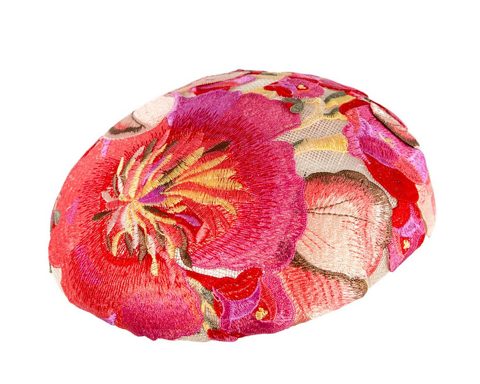 Floral Embroidered Beret by Cupids Millinery - Image 2