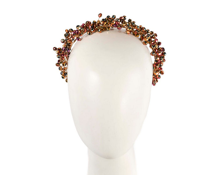 Shiny bronze headband by Max Alexander