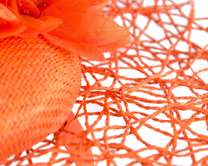 Exclusive orange fascinator by Cupids Millinery - Image 4