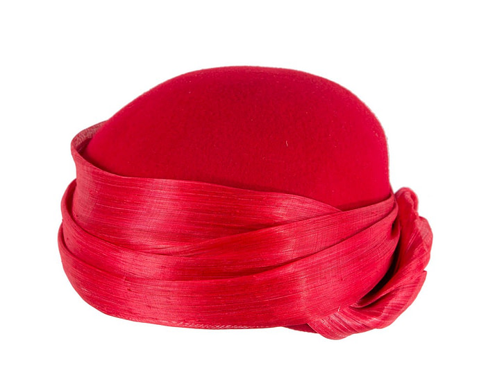 Elegant Red Felt Hat by Fillies Collection - Image 6