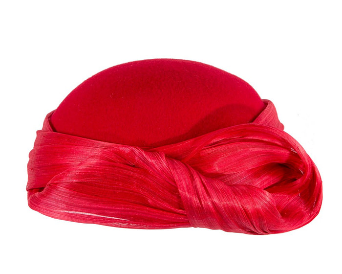 Elegant Red Felt Hat by Fillies Collection - Image 4