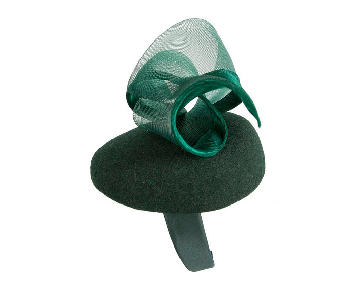 Elegant Dark Green Pillbox Fascinator - Fillies Collection - Image 3