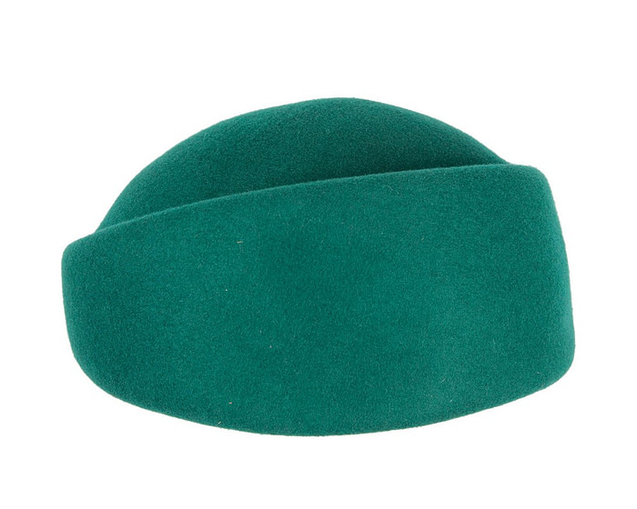 Designers green felt ladies winter hat - Image 3