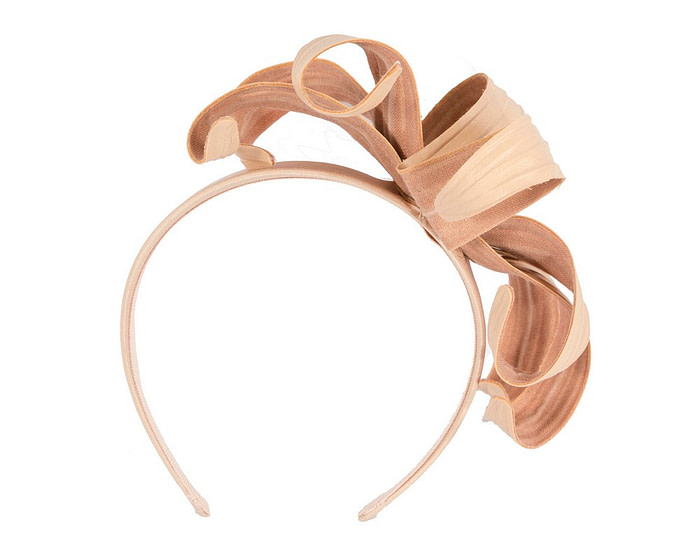 Elegant Nude Bow Fascinator by Max Alexander - Image 4