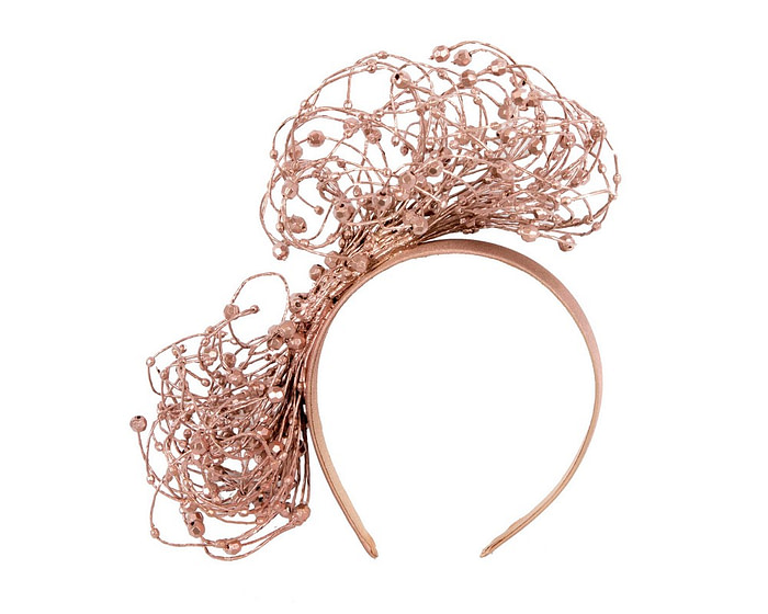 Bespoke bronze wire fascinator by Fillies Collection - Image 4