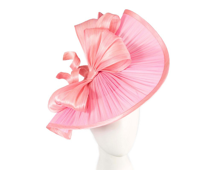 Large pink jinsin racing fascinator by Fillies Collection