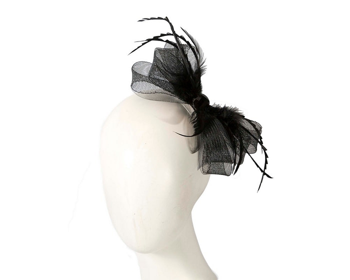 Black bow hairclip