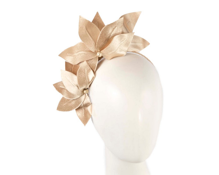 Bespoke gold flower headband