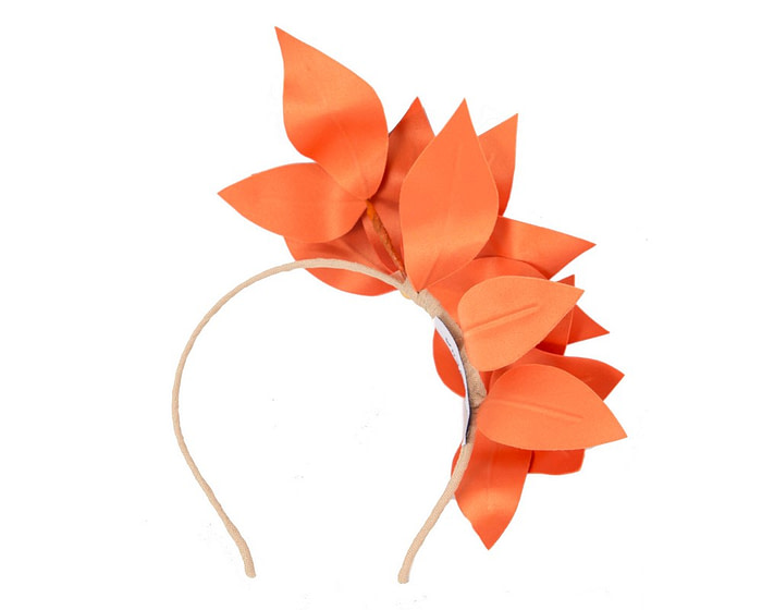 Bespoke orange flower headband - Image 4