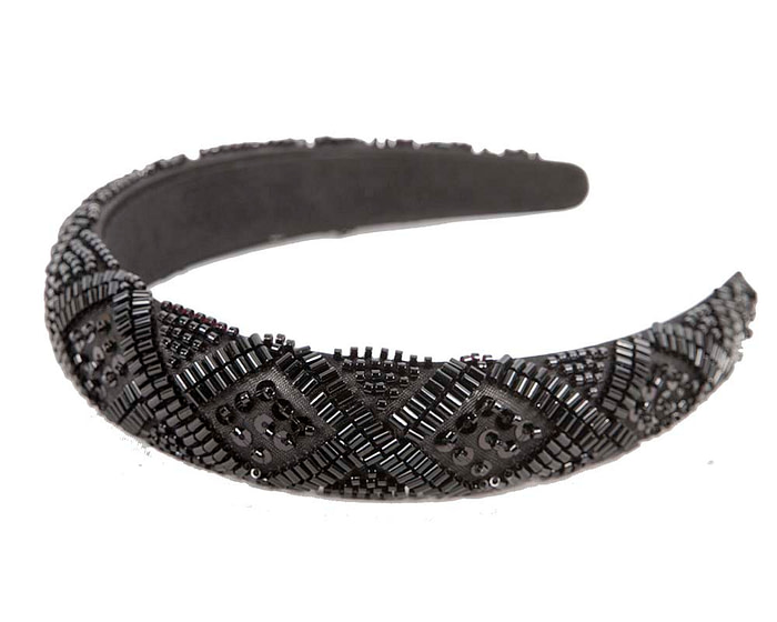 Black fascinator headband by Max Alexander - Image 2