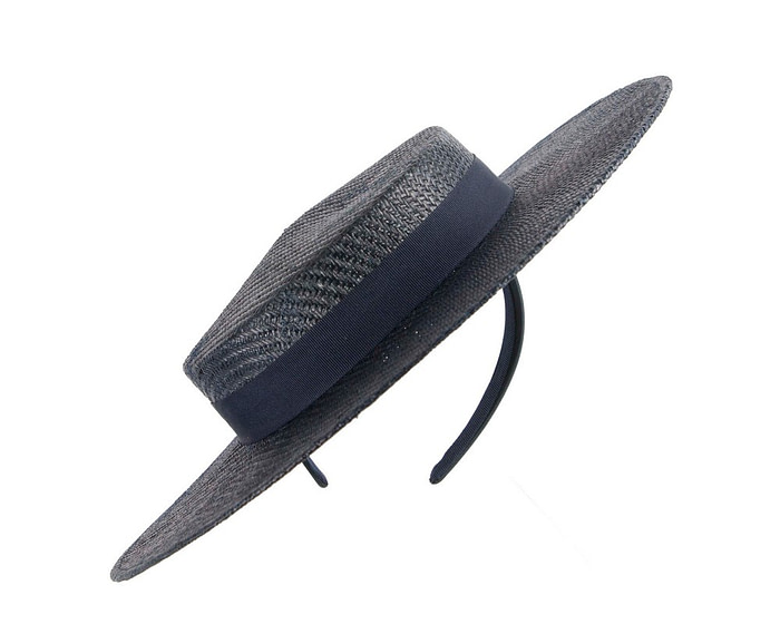 Navy boater hat by Max Alexander - Image 2