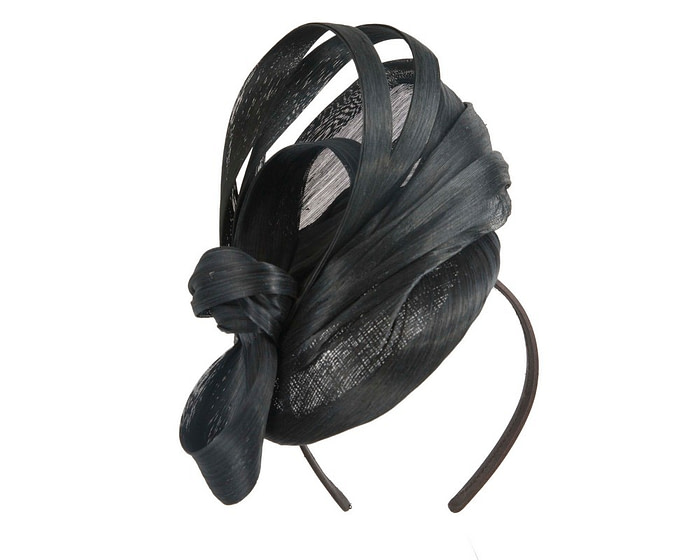 Exclusive black fascinator by Cupids Millinery - Image 2