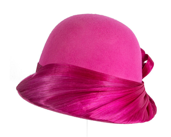 Limited edition fuchsia winter felt hat - Image 3