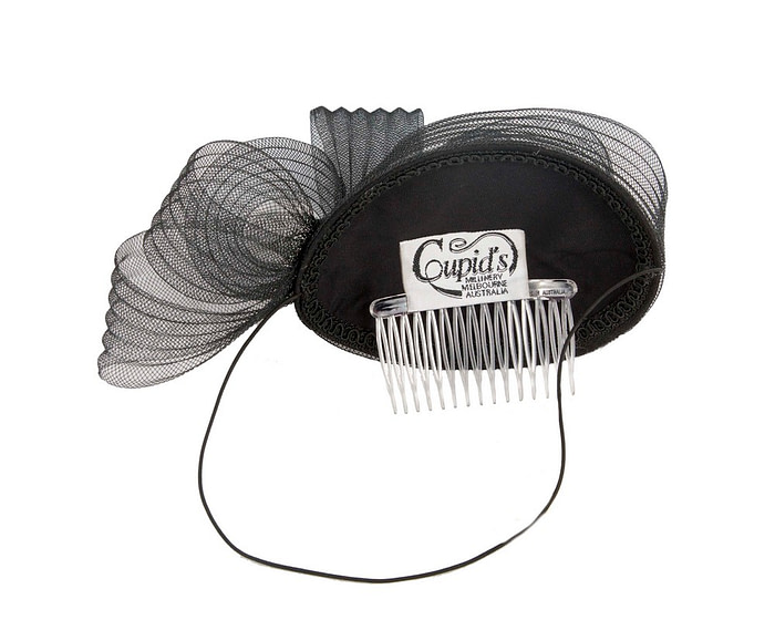 Black custom made fascinator for special occasion - Image 5