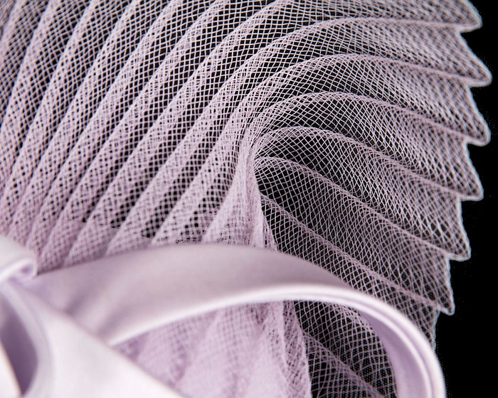 Lilac custom made fascinator hat for special ocassion - Image 4