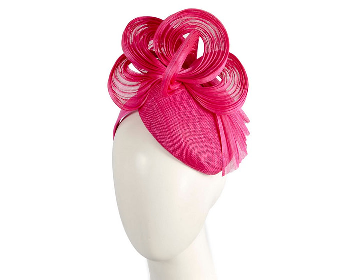 Exclusive fuchsia pillbox fascinator by Fillies Collection