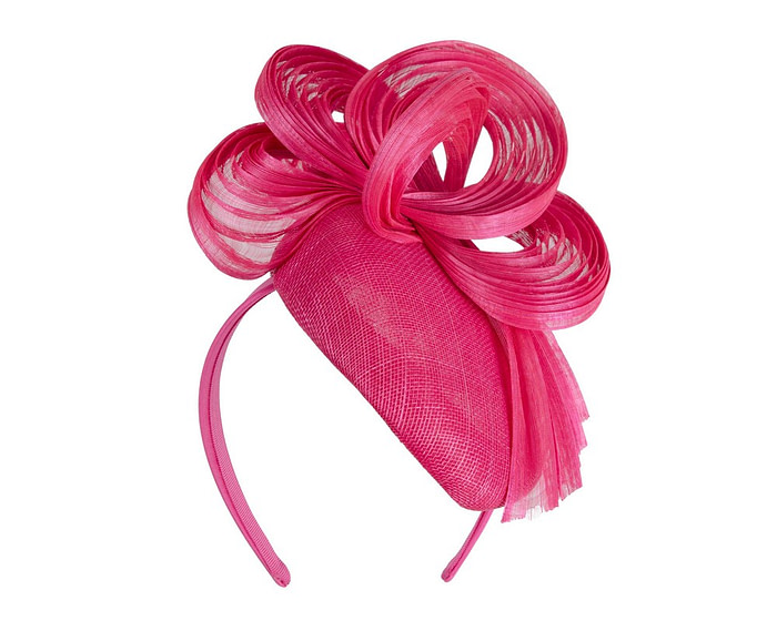 Exclusive fuchsia pillbox fascinator by Fillies Collection - Image 2