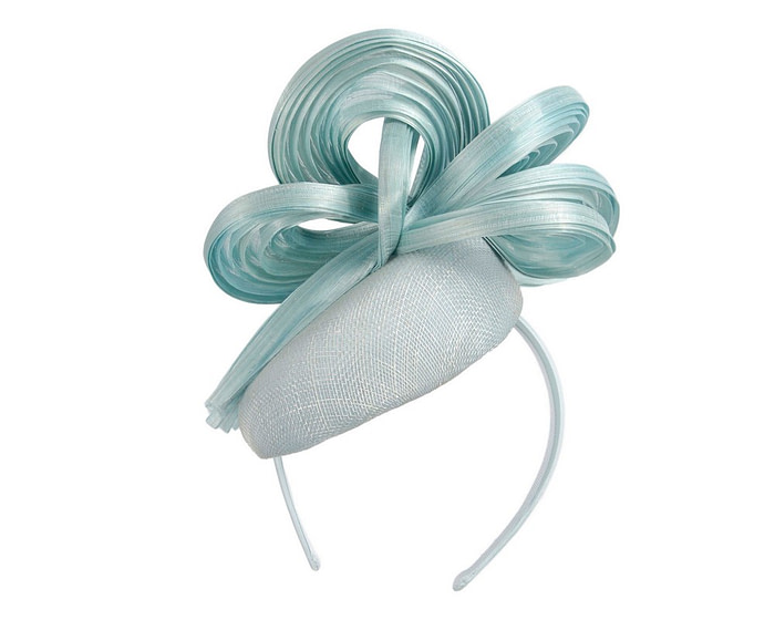 Exclusive light blue pillbox fascinator by Fillies Collection - Image 6