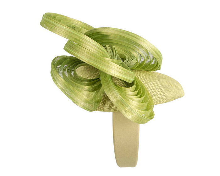 Exclusive lime green pillbox fascinator by Fillies Collection - Image 3