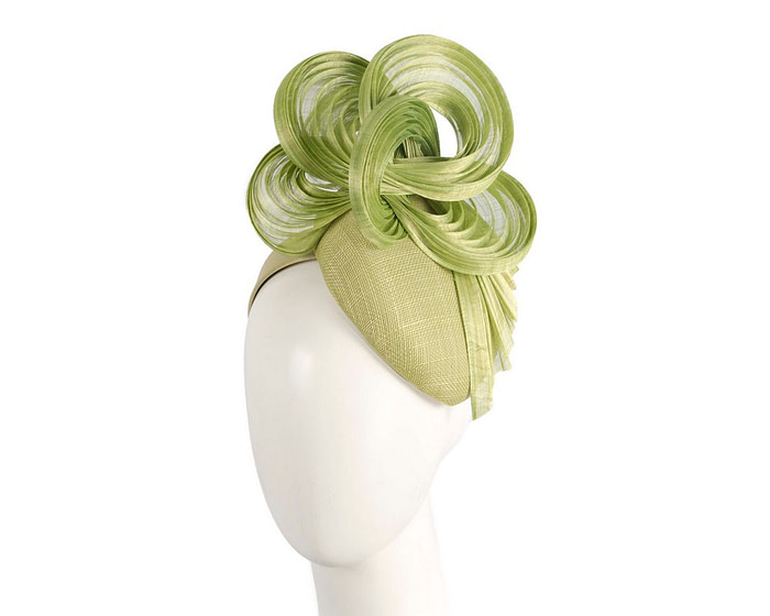 Exclusive lime green pillbox fascinator by Fillies Collection