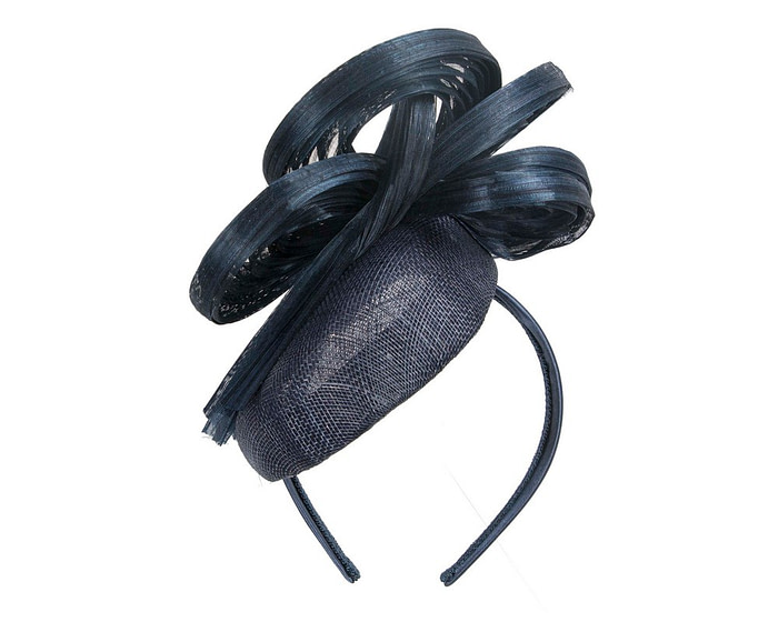 Exclusive navy pillbox fascinator by Fillies Collection - Image 6