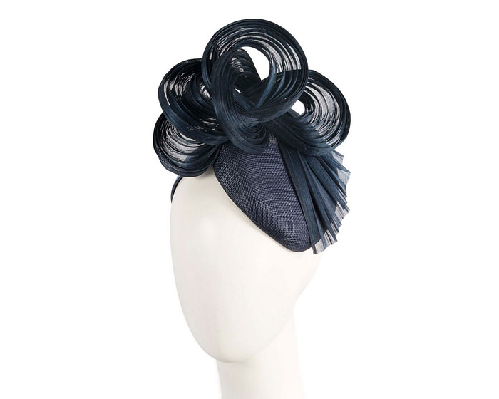 Exclusive navy pillbox fascinator by Fillies Collection