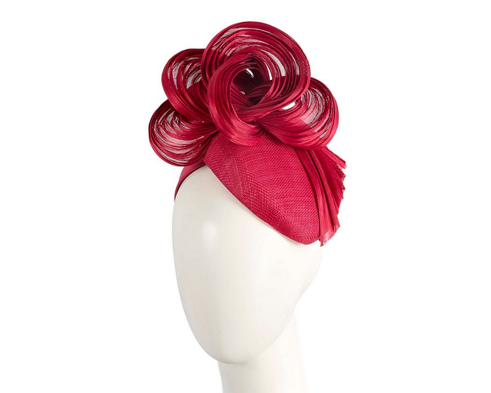 Exclusive red pillbox fascinator by Fillies Collection
