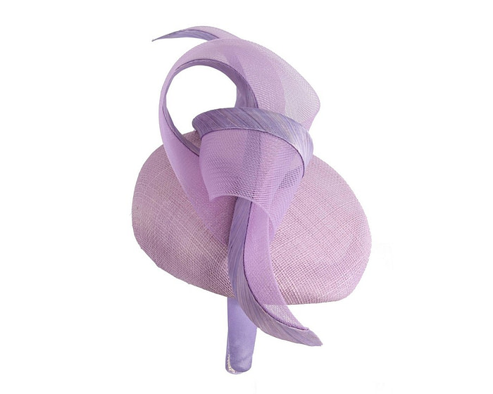 Lilac pillbox fascinator by Fillies Collection - Image 3
