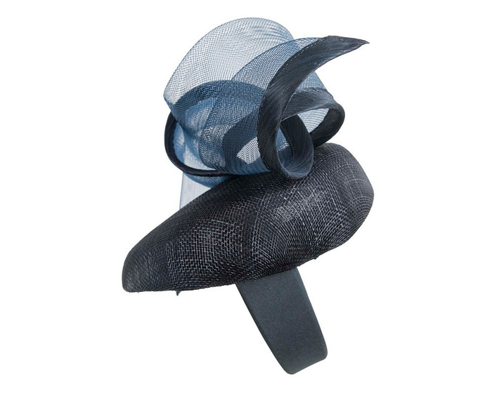 Navy pillbox fascinator by Fillies Collection - Image 4
