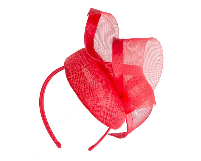 Red pillbox fascinator by Fillies Collection - Image 6