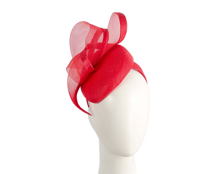 Red pillbox fascinator by Fillies Collection