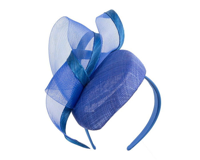 Royal blue pillbox fascinator by Fillies Collection - Image 2