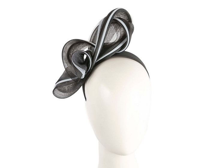 Black & white crinoline bow fascinator by Fillies Collection