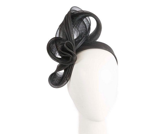 Black crinoline bow fascinator by Fillies Collection