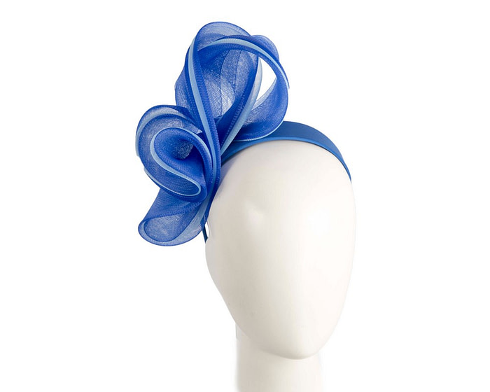 Blue crinoline bow fascinator by Fillies Collection