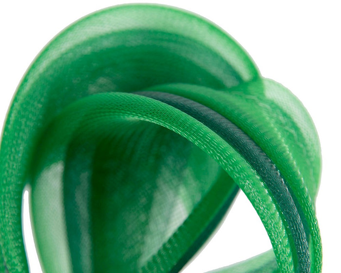 Green crinoline bow fascinator by Fillies Collection - Image 3