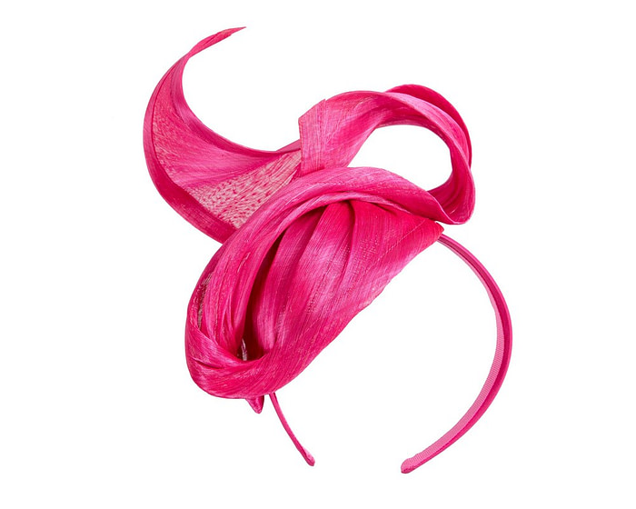 Fuchsia designers racing fascinator by Fillies Collection - Image 2