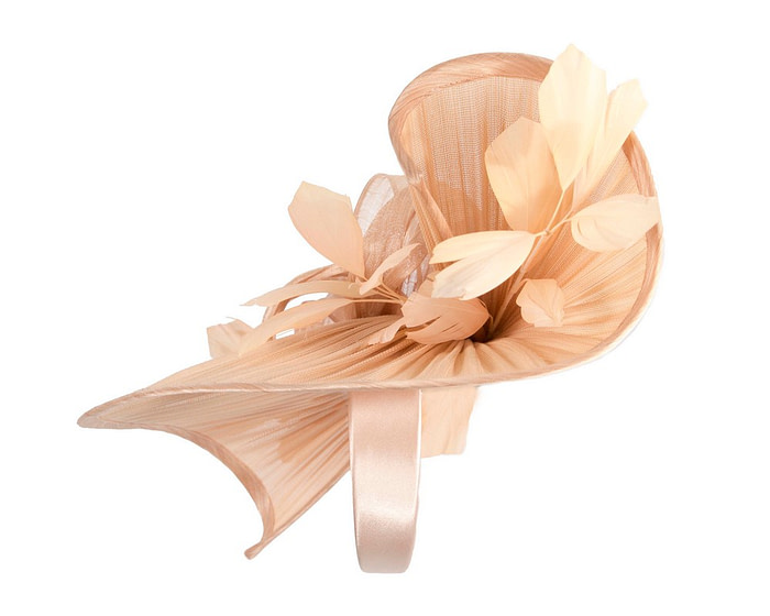 Large nude jinsin racing fascinator by Fillies Collection - Image 4