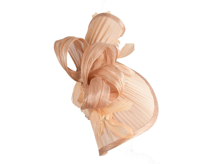 Large nude jinsin racing fascinator by Fillies Collection - Image 3