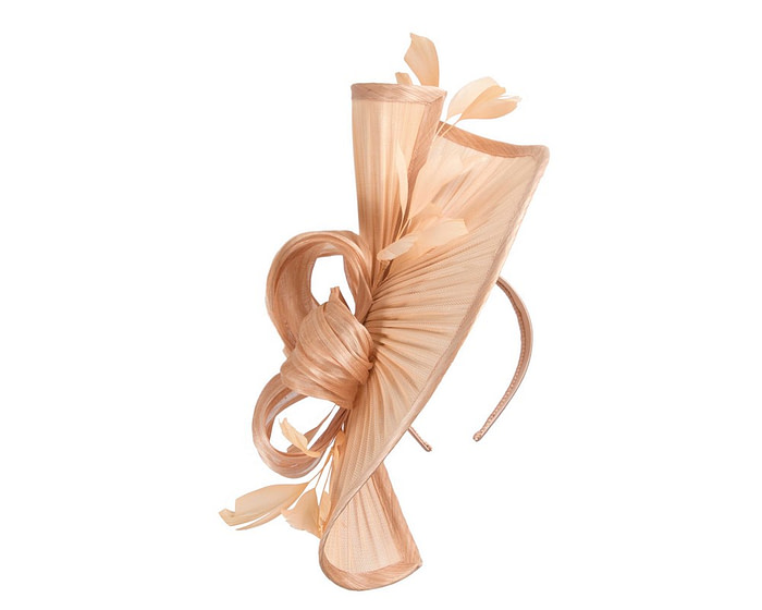 Large nude jinsin racing fascinator by Fillies Collection - Image 2