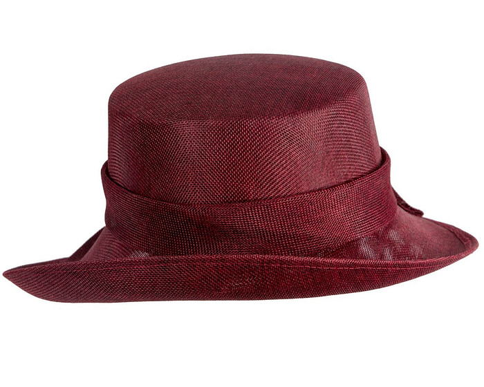 Wine-colored ladies fashion hat by Max Alexander - Image 3